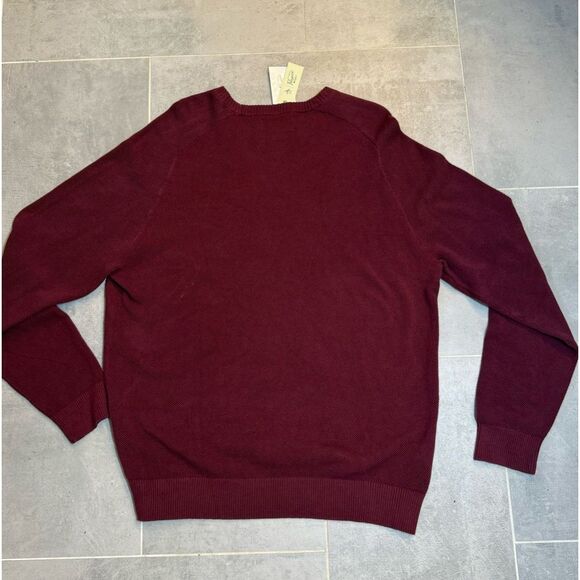Original Penguin Men's Crewneck Pullover Tuck Stitch Maroon Sweater NWT XXL - Picture 11 of 12